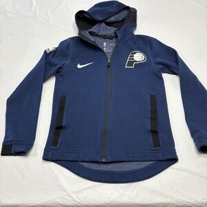 Nike Dri Fit NBA Indiana Pacers Full Zip Up Hoodie Sweatshirt Youth Boys Small 8